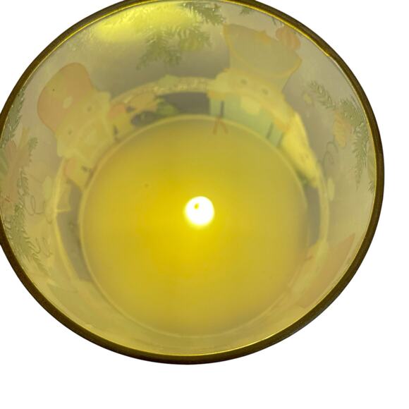 Pastel Christmas Nutcracker Flameless LED Glass Candle Holiday Decor New - Picture 8 of 14